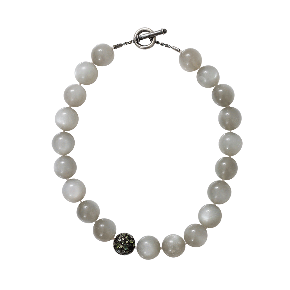 YOSSI HARARI-Moonstone Necklace-GILVER