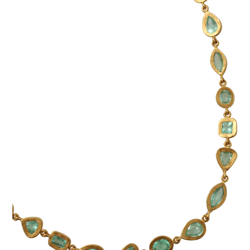 YOSSI HARARI-Carmen Paraiba Tourmaline Necklace-YELLOW GOLD