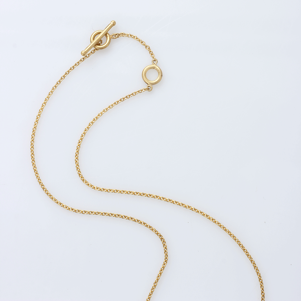 YOSSI HARARI-Mini Helen Single Bead Necklace-YELLOW GOLD