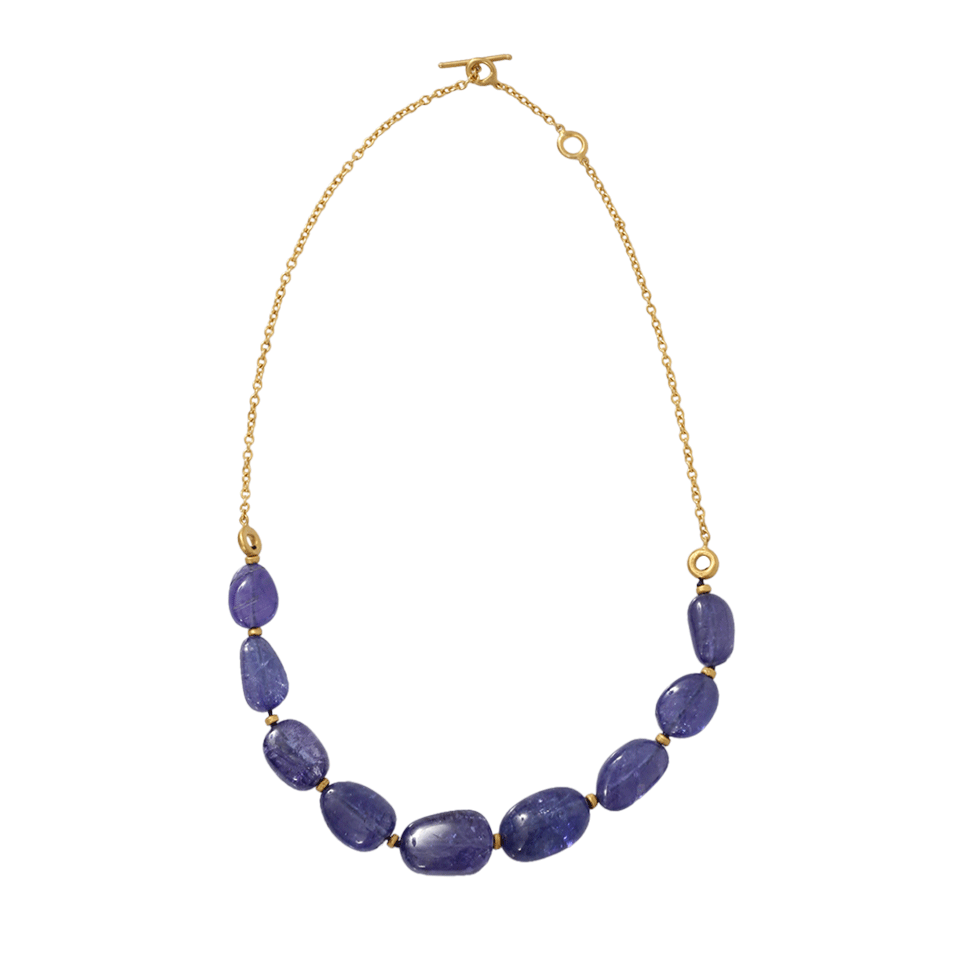 YOSSI HARARI-Tanzanite Necklace-YELLOW GOLD