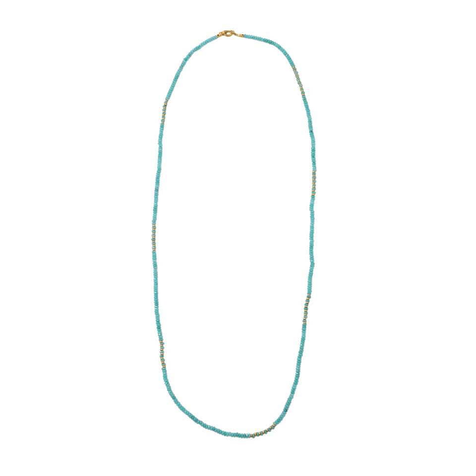 YOSSI HARARI-Tribe Apatite Wrap Necklace-YELLOW GOLD