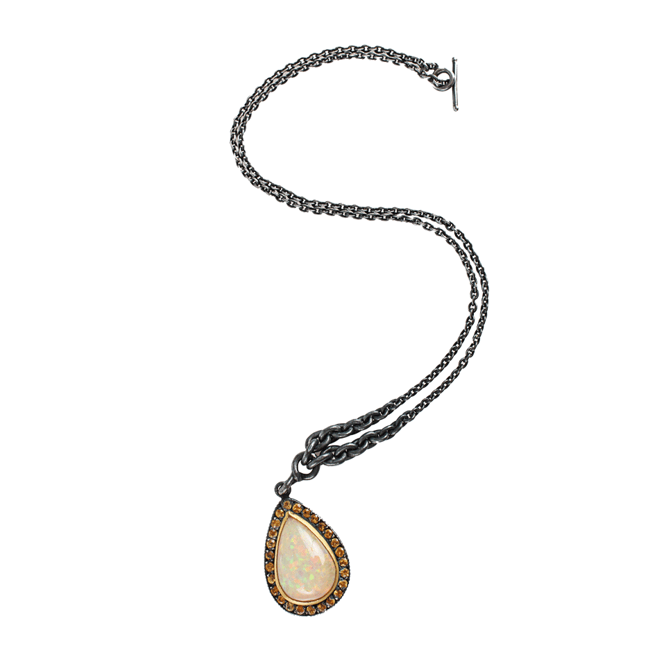 YOSSI HARARI-Ella Opal and Sapphire Necklace-GILVER
