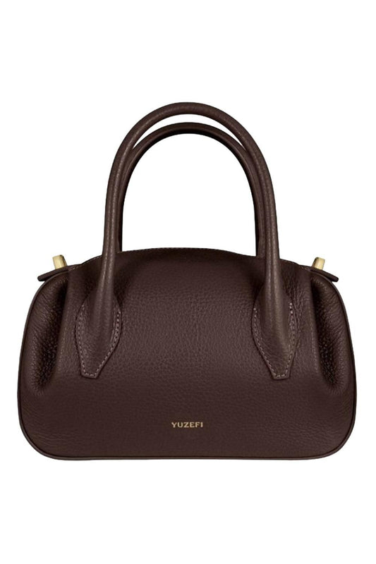 Oyster Mini Duffle Bag - Espresso-BROWN-O/S-HANDBAGSHOULDER-YUZEFI