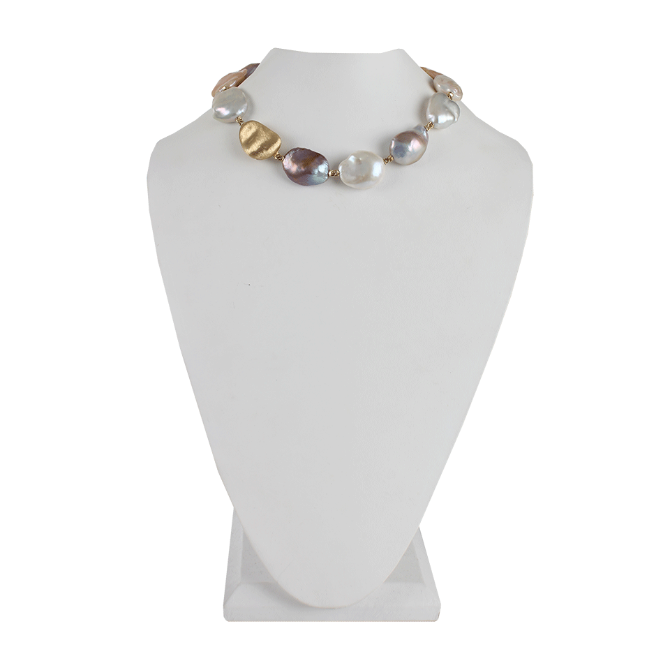 YVEL-Souffle Baroque Pearl Necklace-YLW GOLD