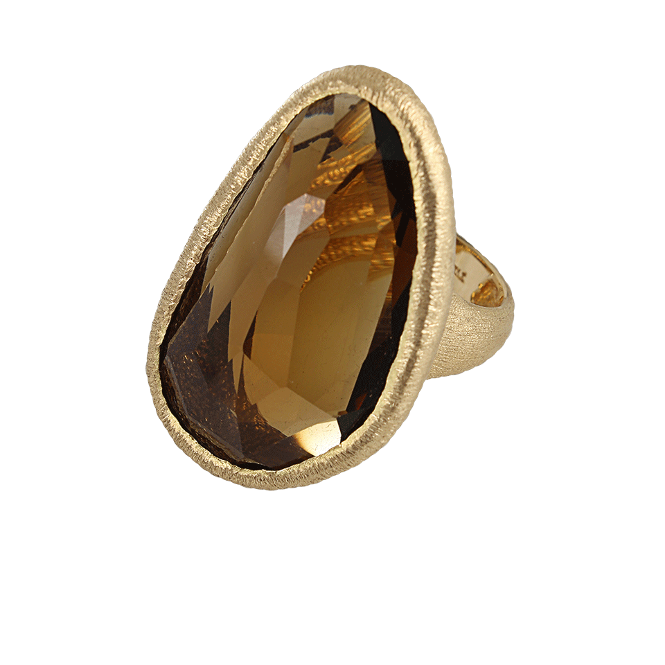 YVEL-Smokey Quartz Ring-YELLOW GOLD