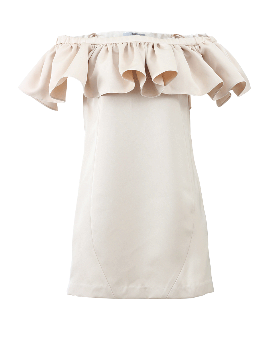 ZAC ZAC POSEN-Crystal Dress With Ruffle-