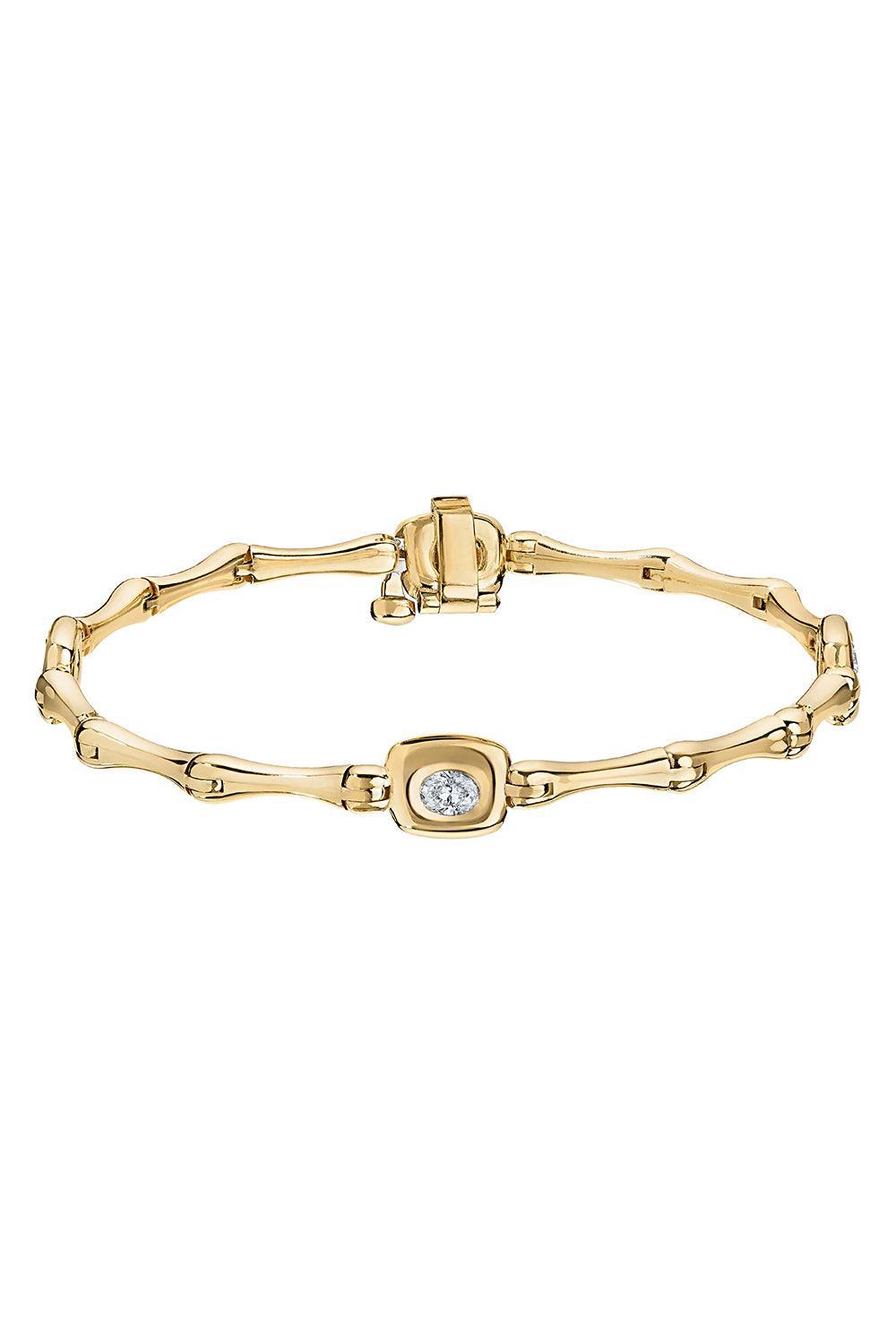 Diamond Mini Beluga Bracelet-YELLOW GOLD-JEWELRYFINE JEWELBRACELET O-ZAHN-Z