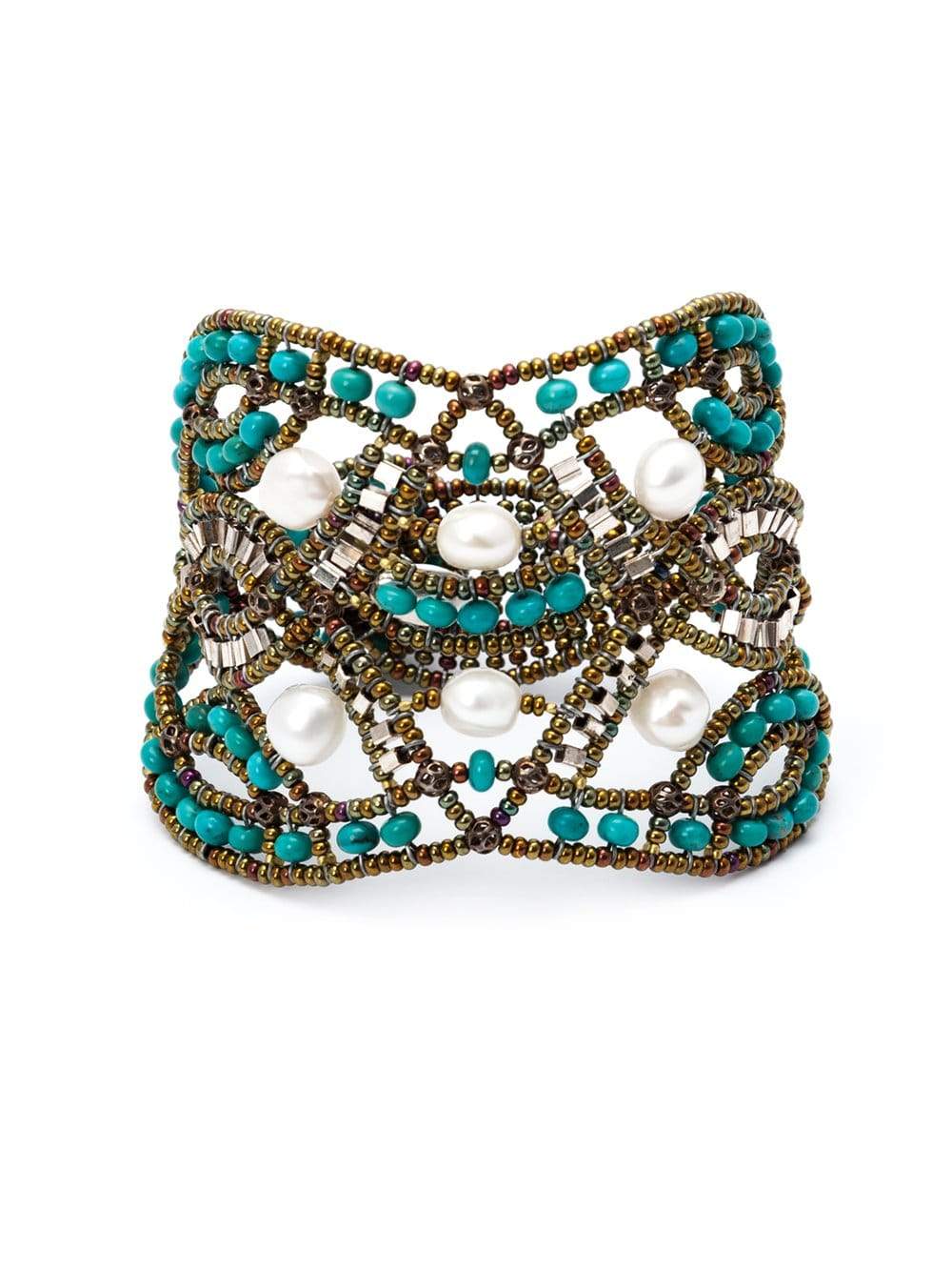 ZIIO-Net Multi-Beaded Bracelet-SILVER