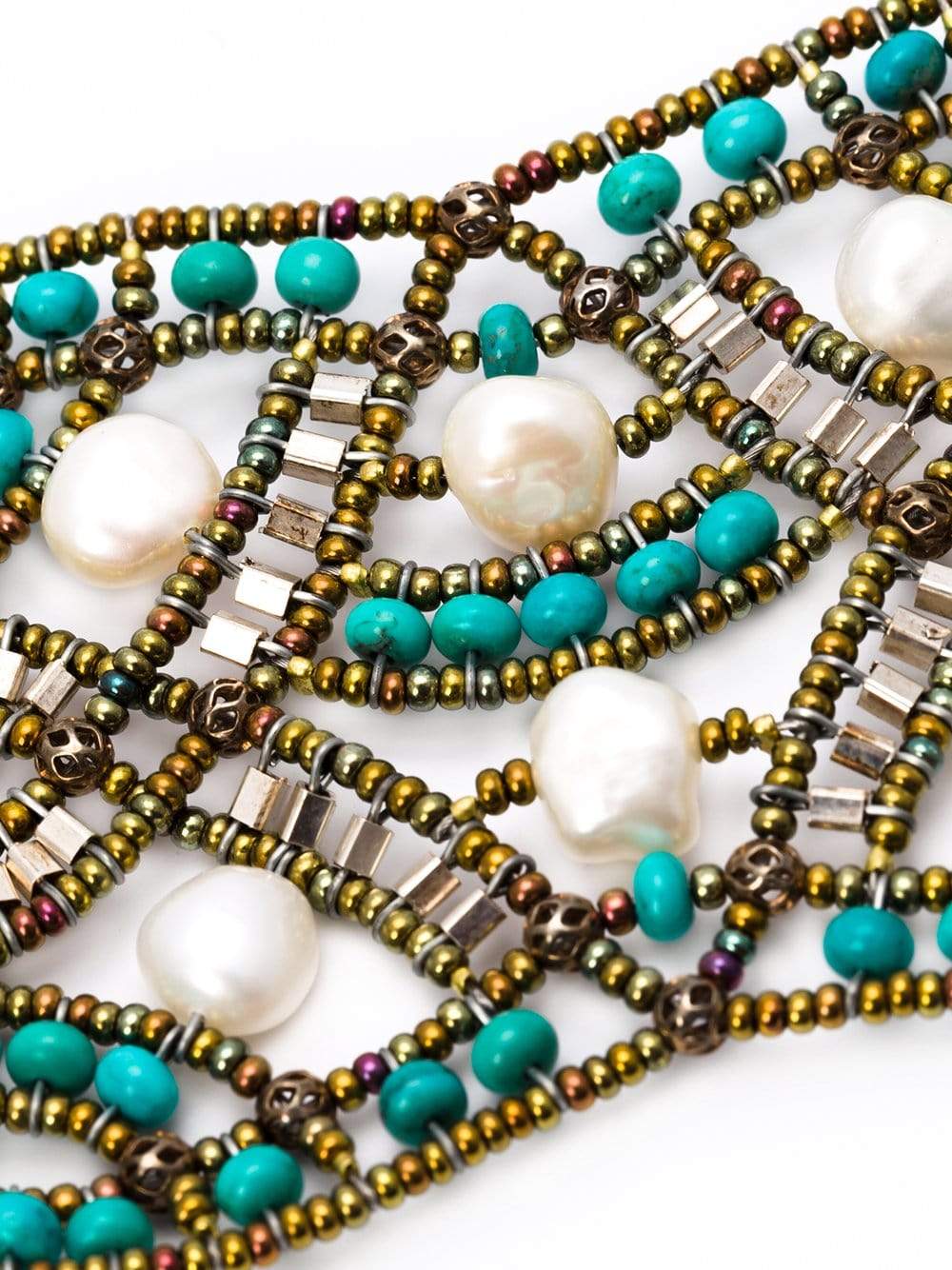 ZIIO-Net Multi-Beaded Bracelet-SILVER