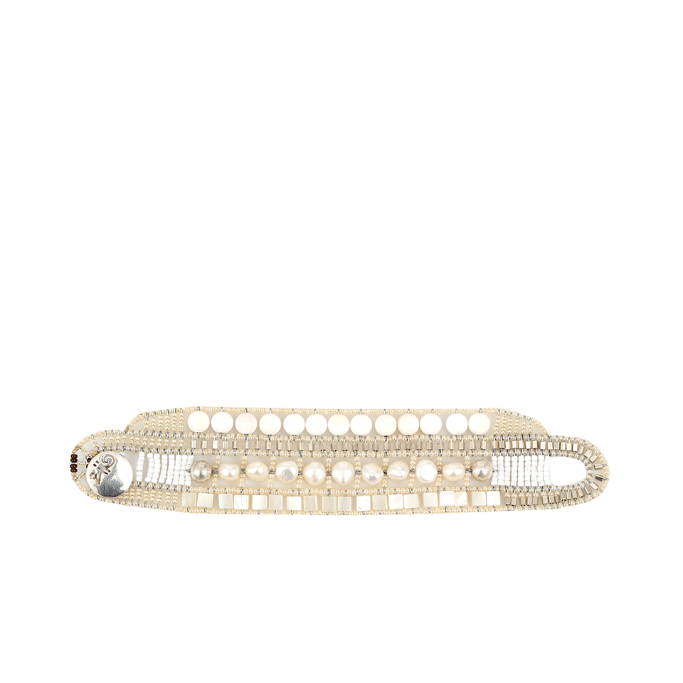 ZIIO-Nil Nacre Multi-Beaded Bracelet-WHITE