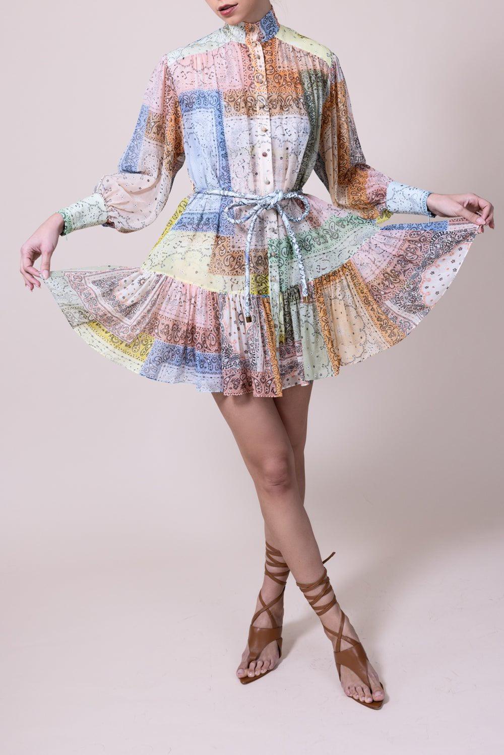 ZIMMERMANN-Matchmaker Lantern Mini Dress-