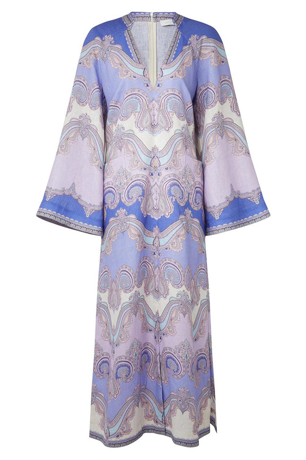 Maxine Tunic Dress-CORNFLOWR-0-CLOTHINGDRESSCASUAL-ZIMMERMANN