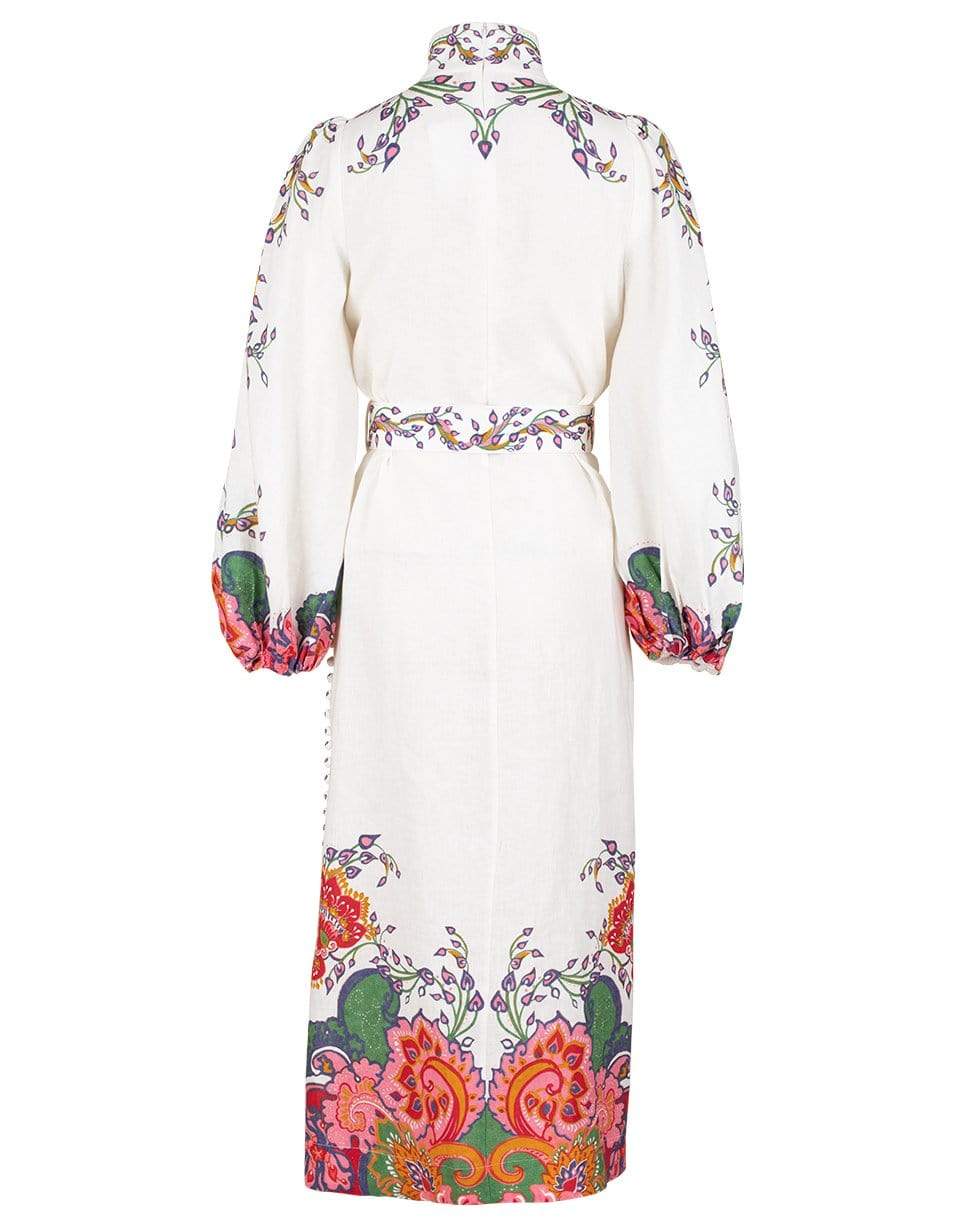 ZIMMERMANN-The Lovestruck Buttoned Midi Dress-