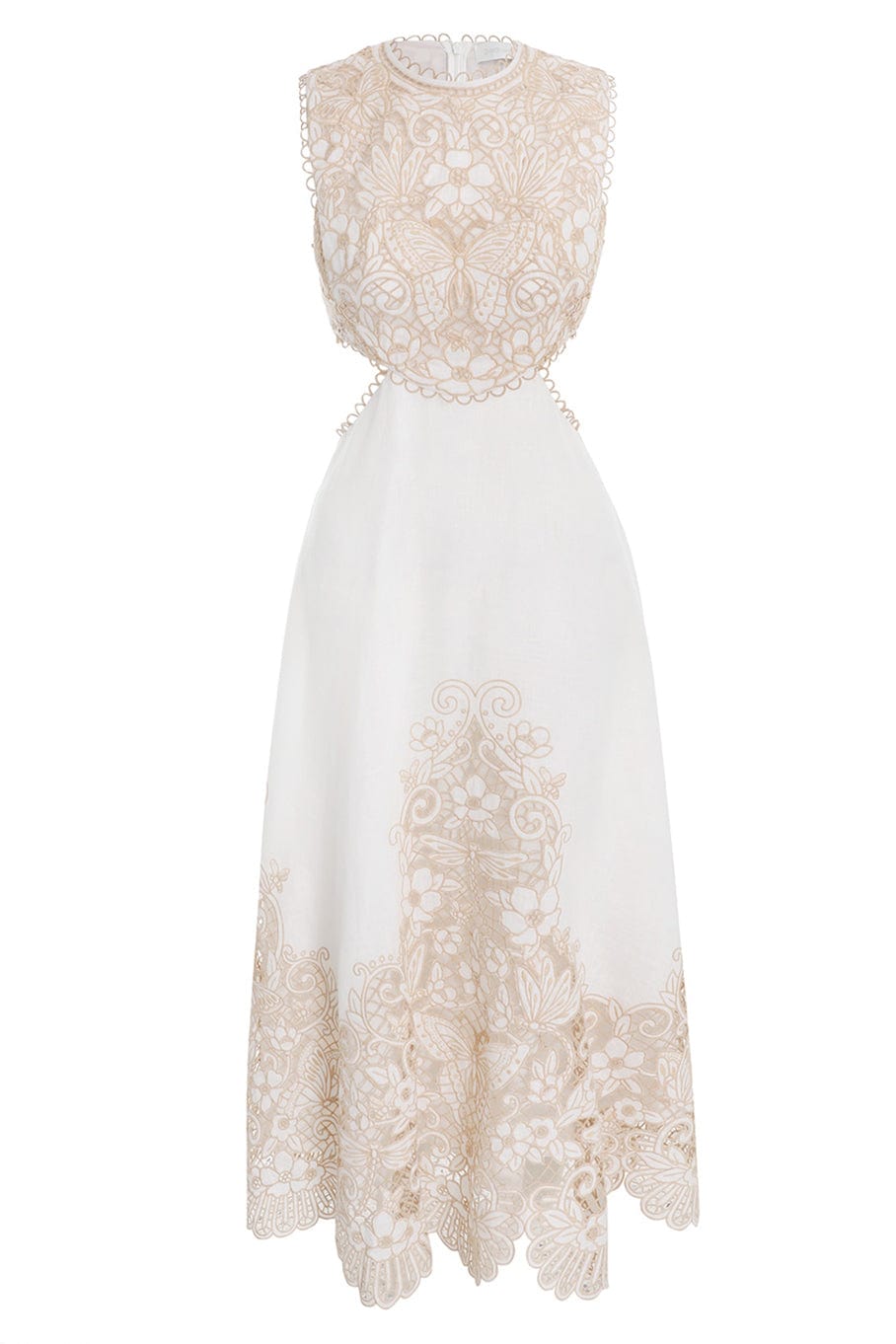 ZIMMERMANN-Jeannie Yoke Midi Dress-