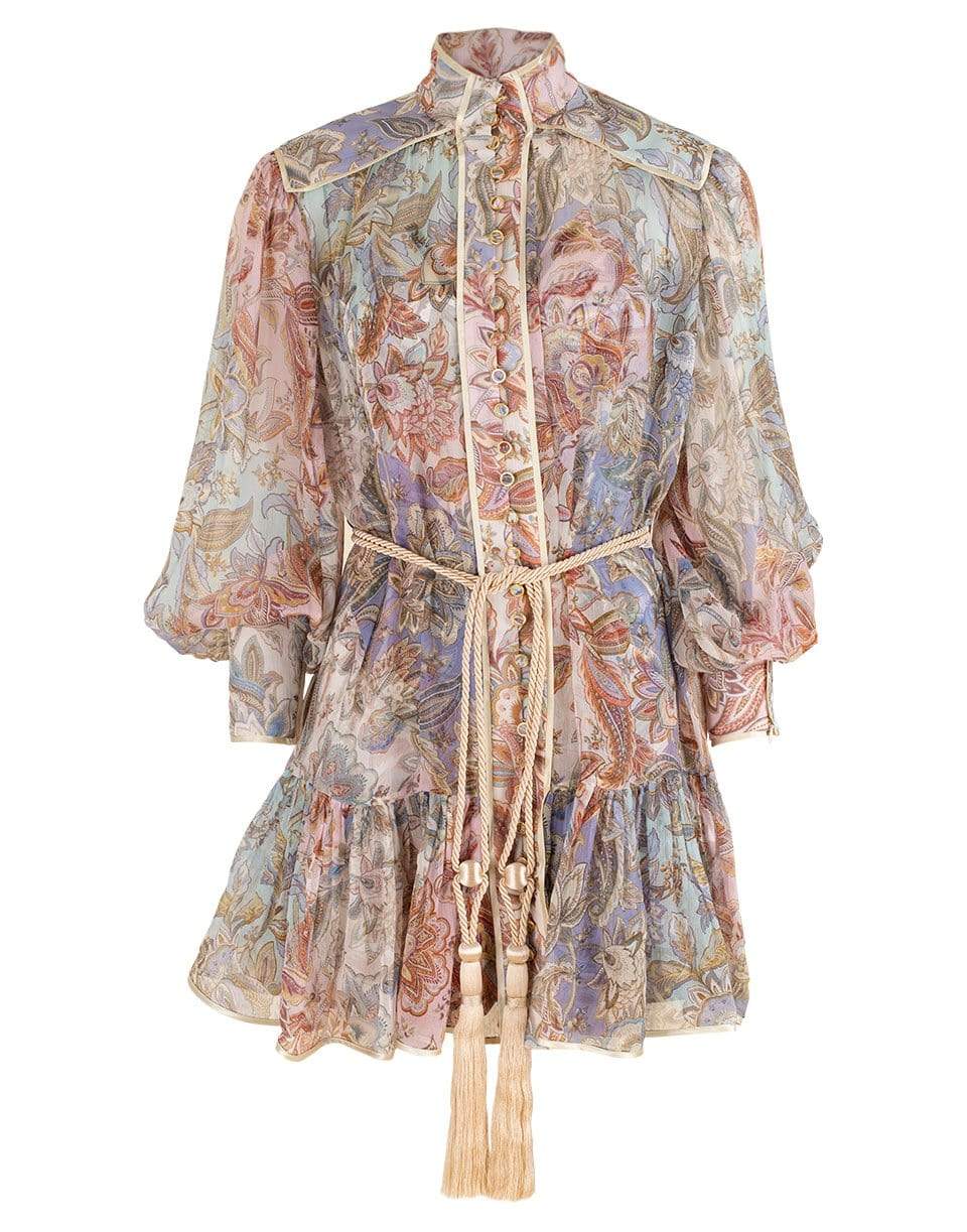 ZIMMERMANN-Jacobean Lucky Bound Mini Dress-