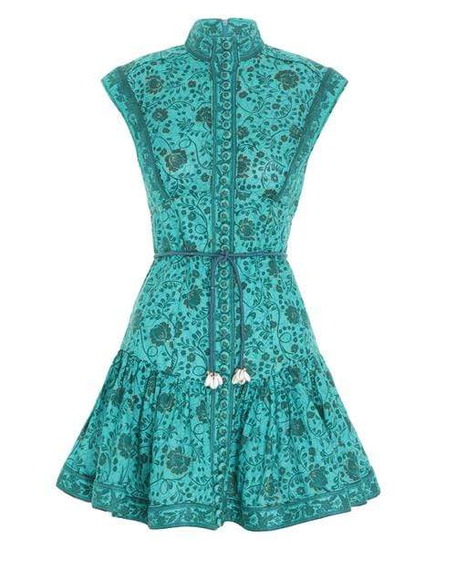 ZIMMERMANN-Lulu Panelled Floral Flip Dress-