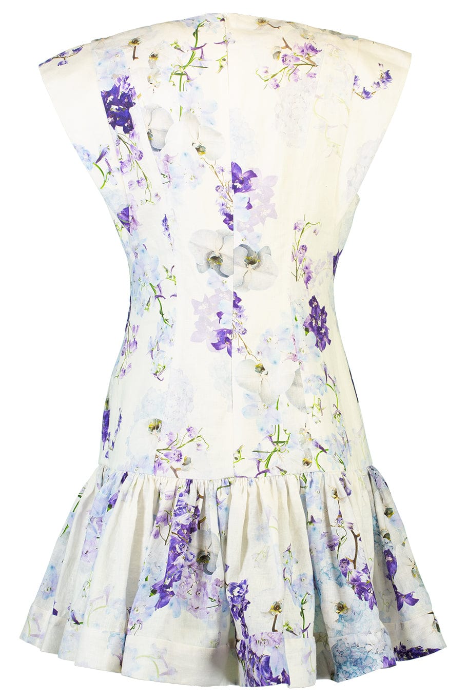 ZIMMERMANN-Rhythmic Flounce Short Dress-