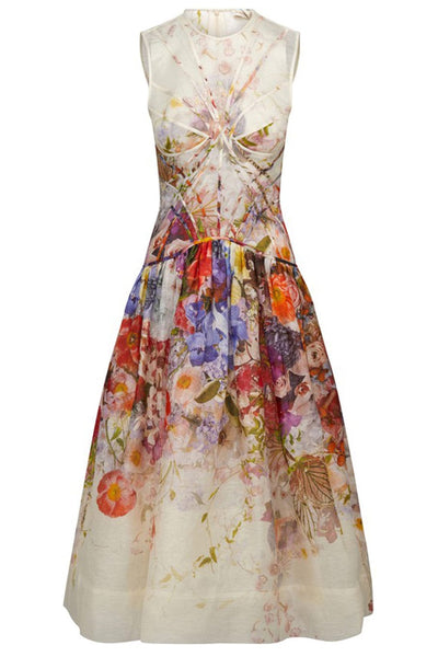 Prima Paneled Midi Dress