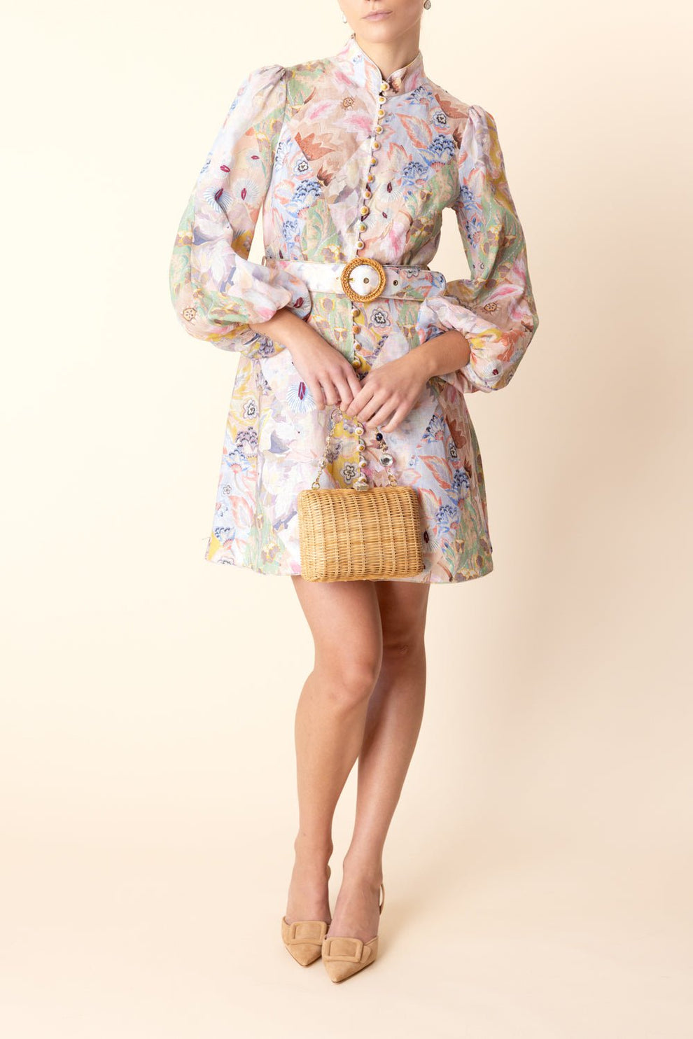 Illustration Belted Mini Dress | ZIMMERMANN Marissa Collections Illustration Belted Mini Dress | ZIMMERMANN Marissa Collections