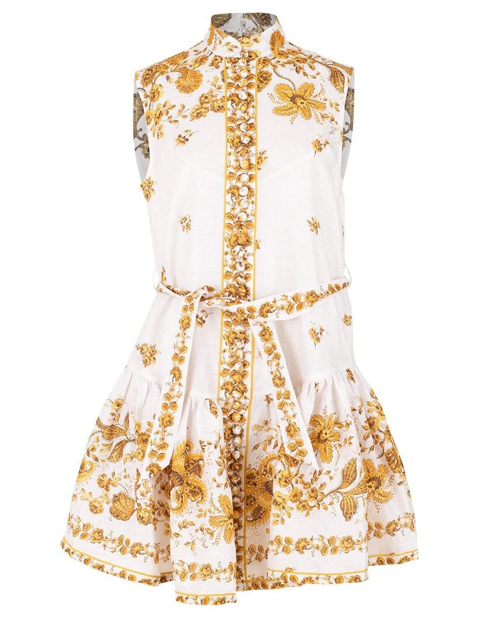 ZIMMERMANN-Amelie Drop Waist Short Dress-