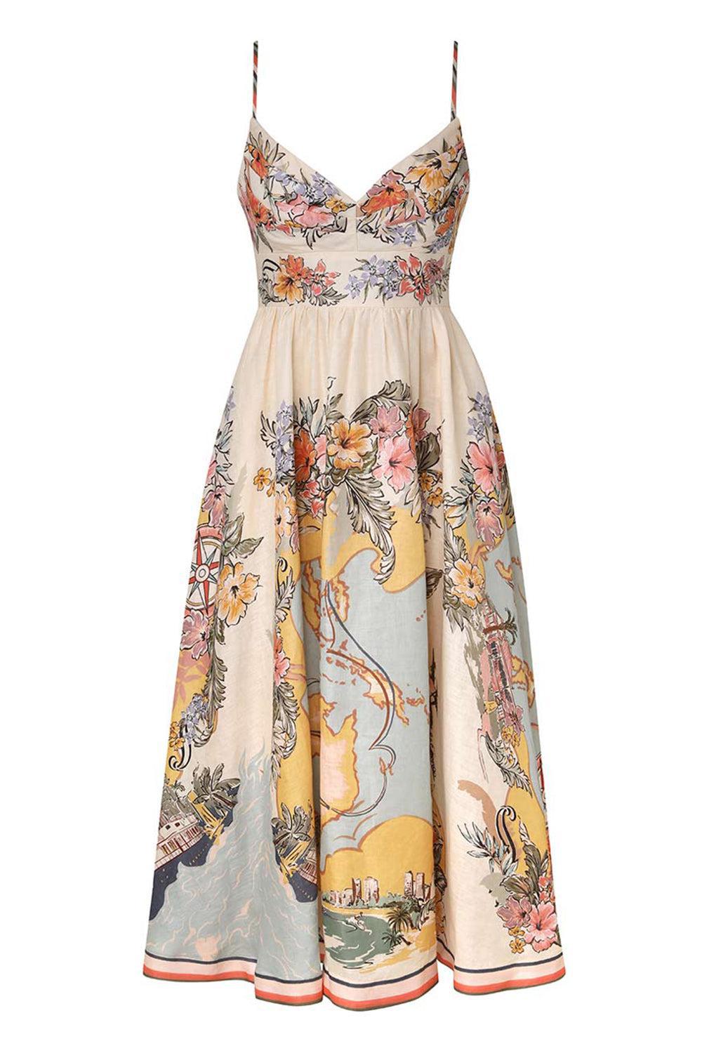 ZIMMERMANN-Tallow Midi Dress-