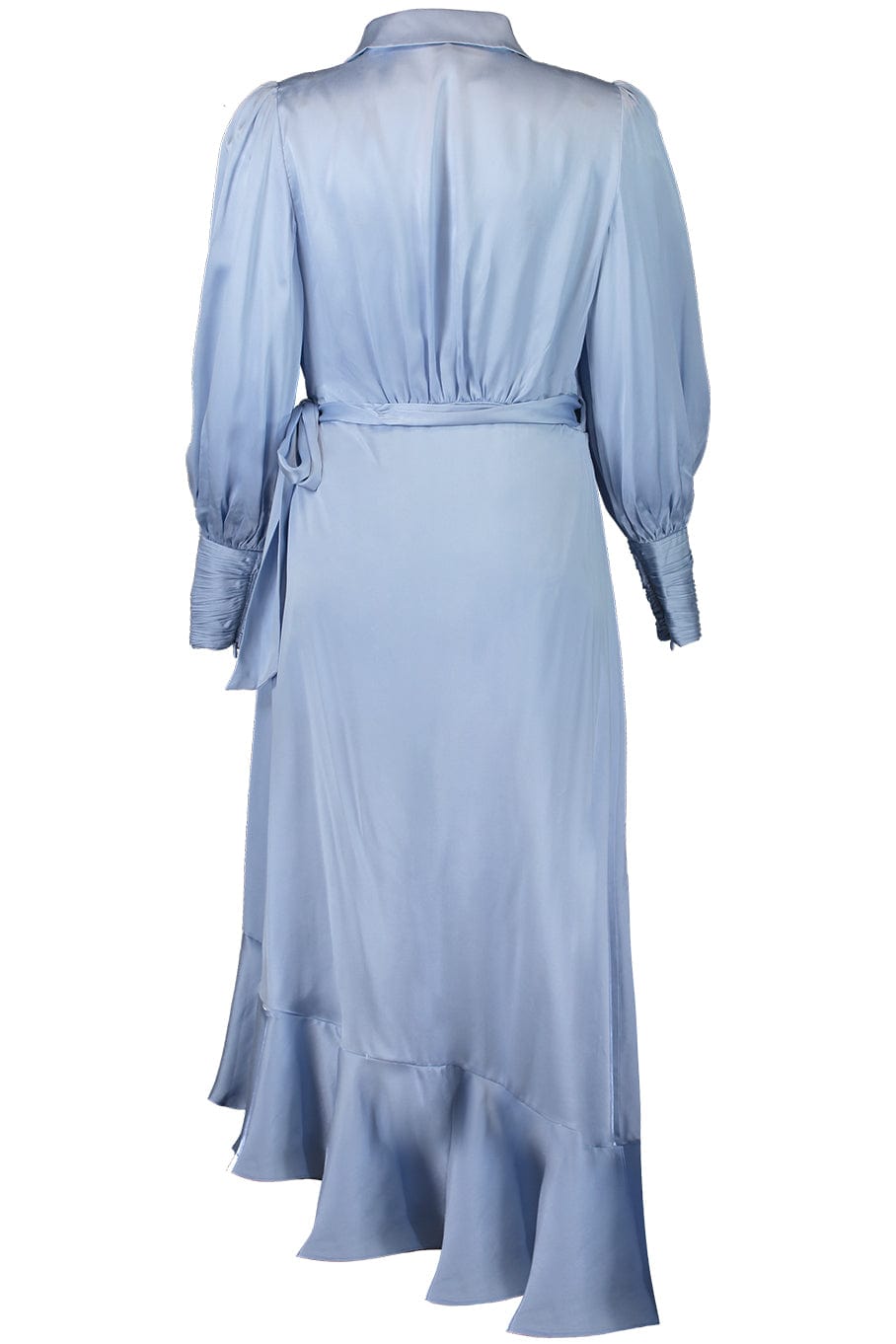 Silk Wrap Midi Dress - Pale Blue | ZIMMERMANN Marissa Collections Silk Wrap Midi Dress - Pale Blue | ZIMMERMANN Marissa Collections