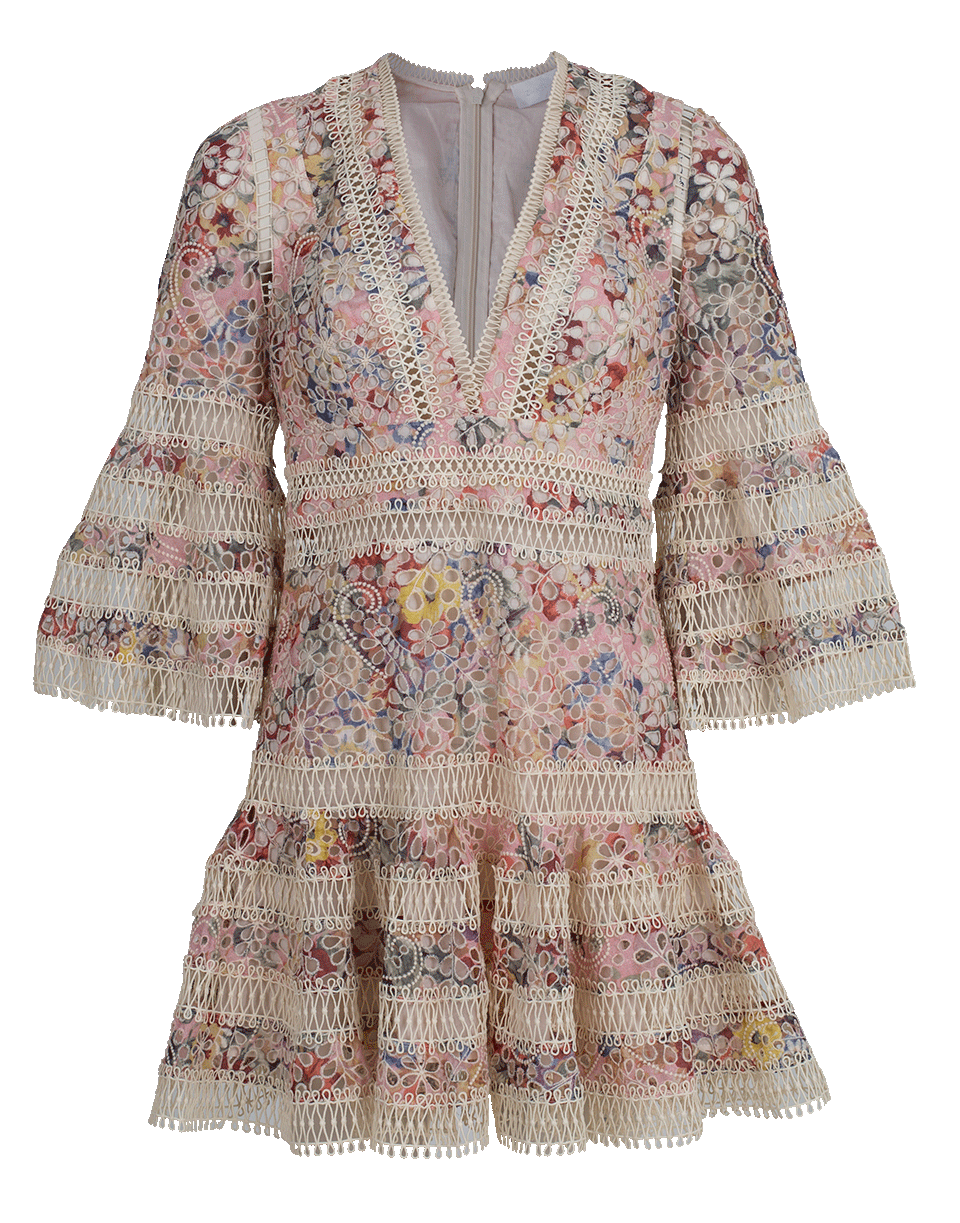 ZIMMERMANN-Lovelorn Floral Flutter Dress-
