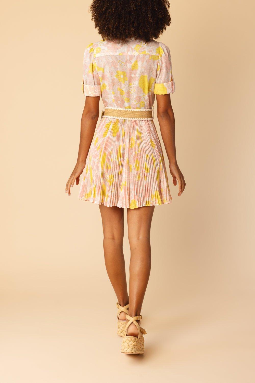 ZIMMERMANN-Pop Pleated Dress-