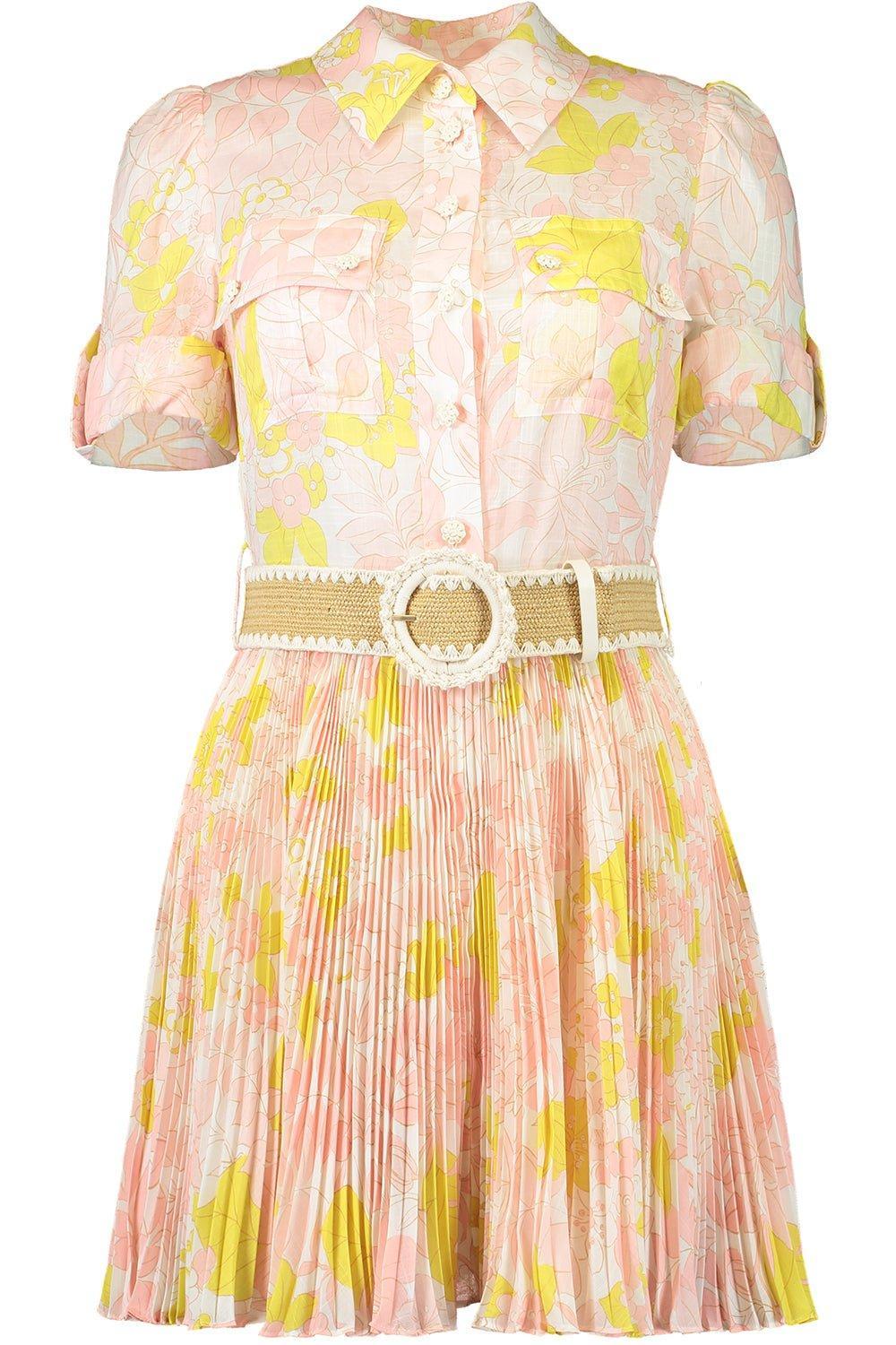 ZIMMERMANN-Pop Pleated Dress-