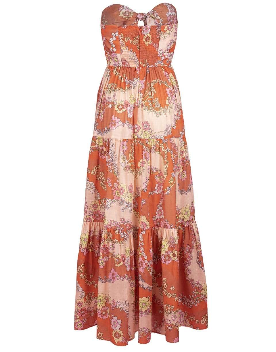 ZIMMERMANN-Lola Tie Front Midi Dress-