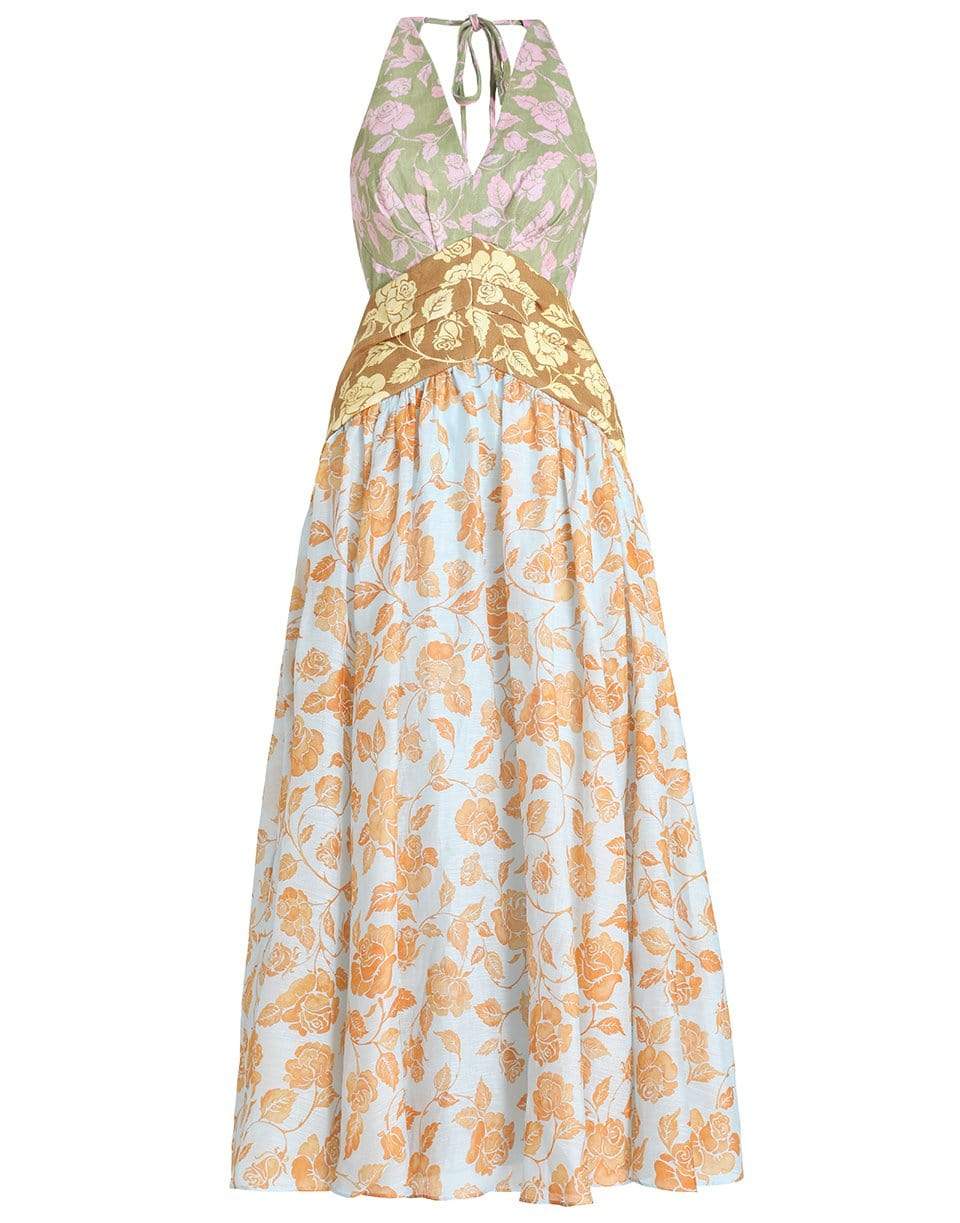 ZIMMERMANN-The Lovestruck V-Neck Midi Dress-