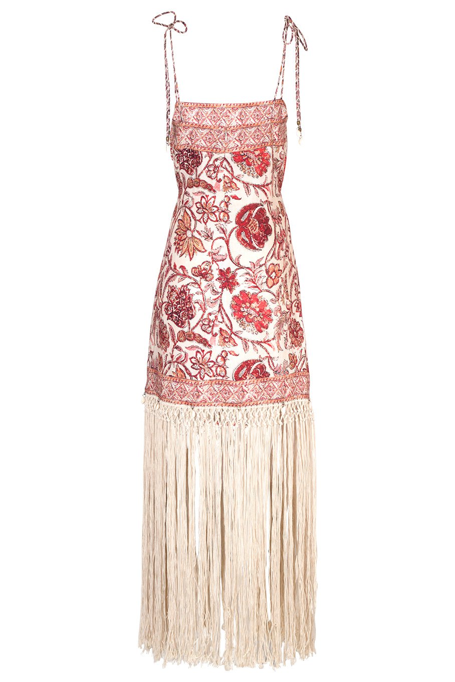 ZIMMERMANN-Vitali Fringe Mini Dress-