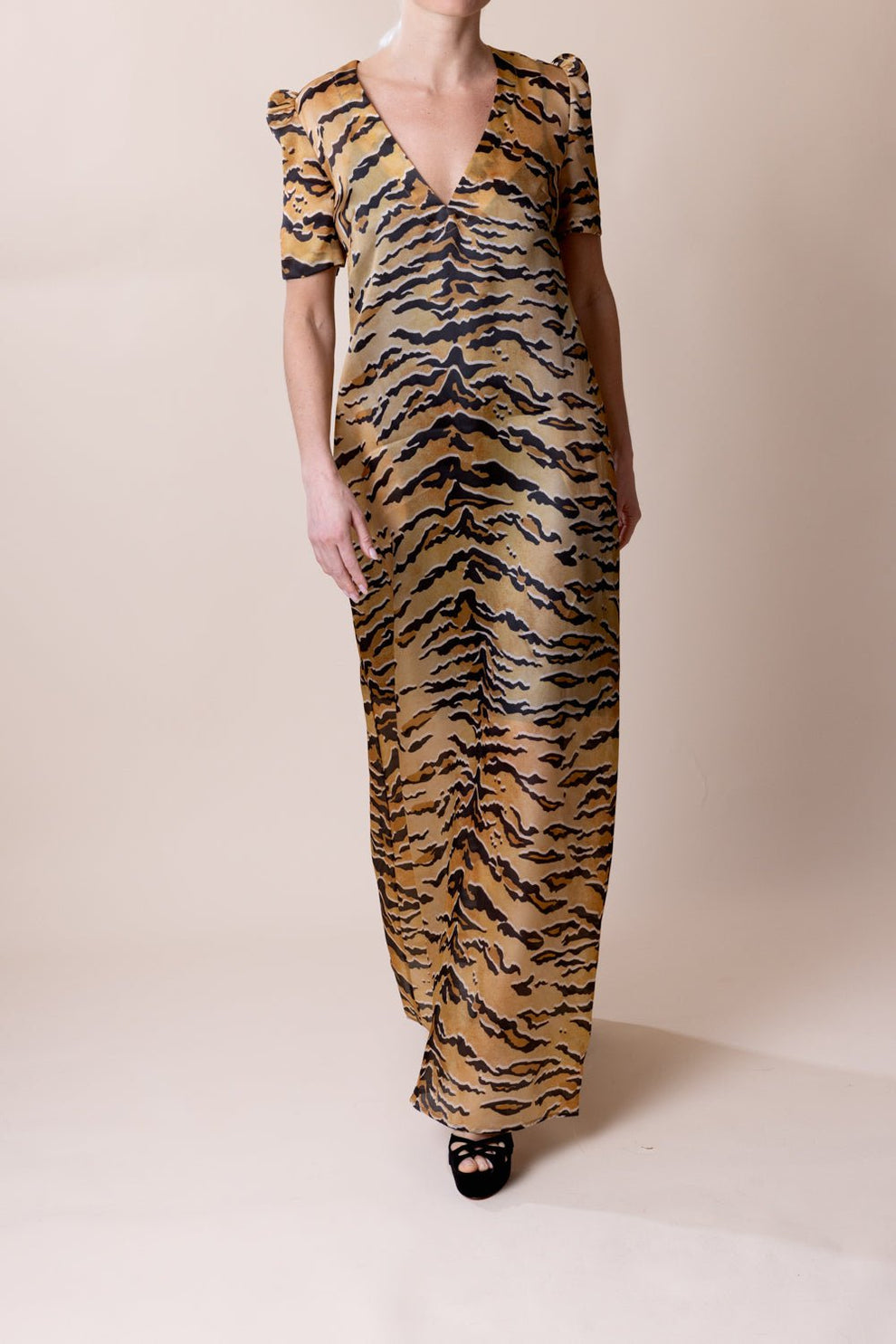 Matchmaker Short Sleeve Maxi Dress
