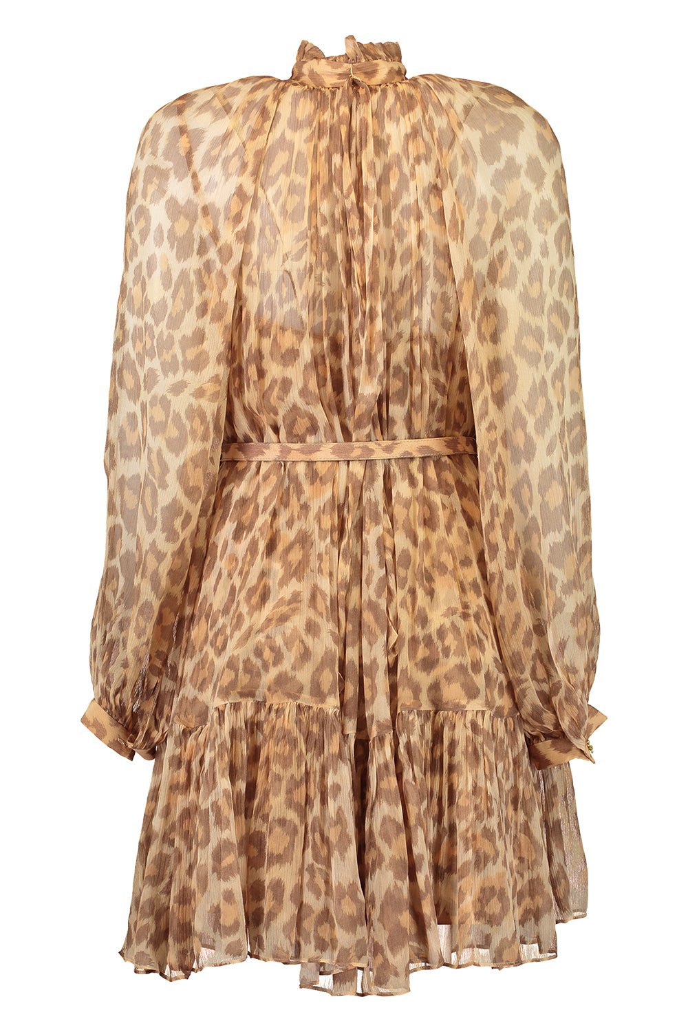ZIMMERMANN-Luminosity Fluted Lantern Mini Dress-