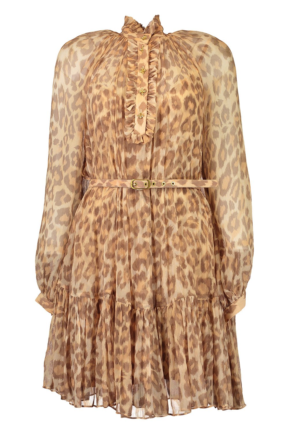 ZIMMERMANN-Luminosity Fluted Lantern Mini Dress-