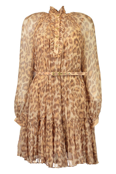 zimmermann lantern mini dress Luminosity Fluted Lantern Mini Dress