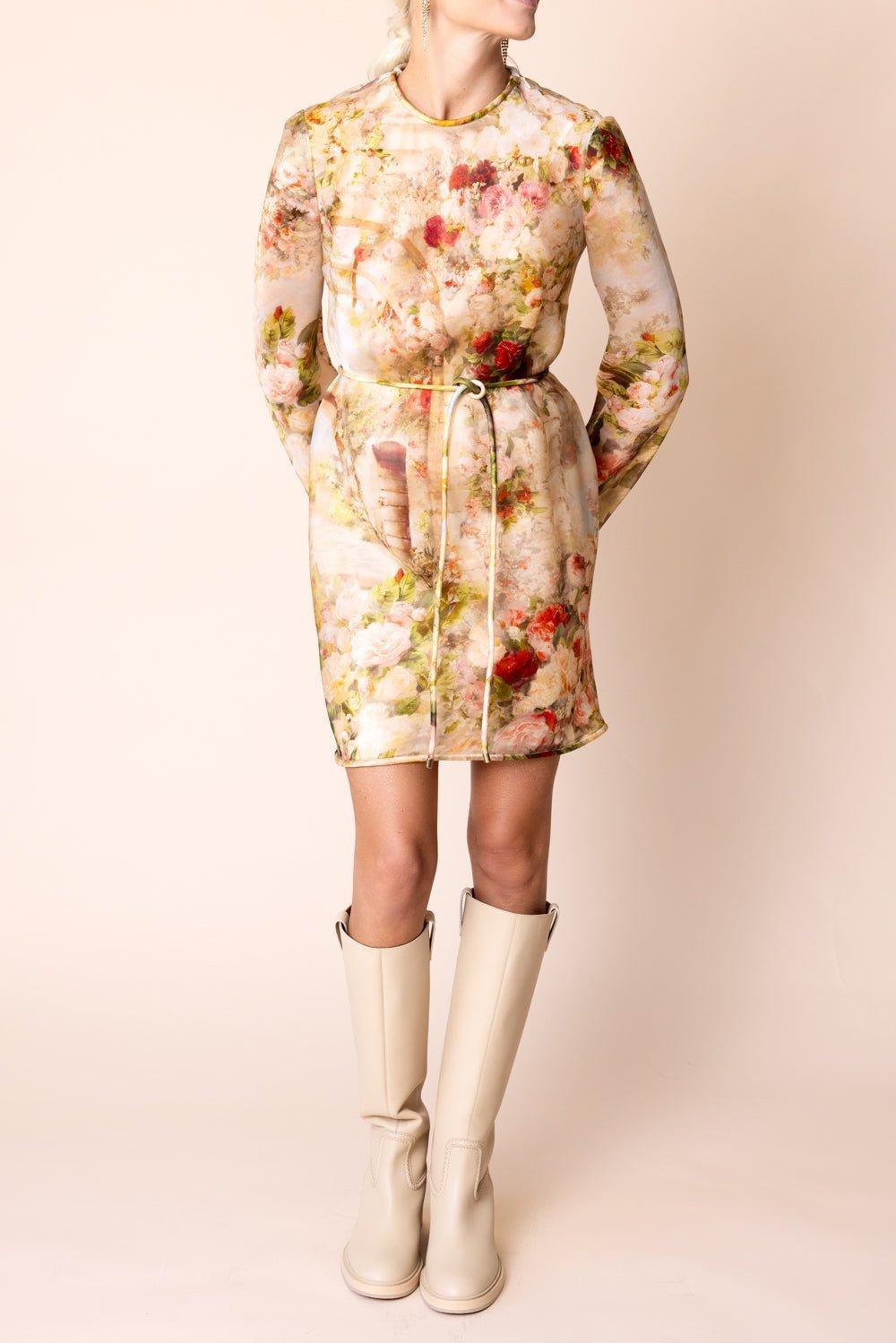ZIMMERMANN-Luminosity Bias Mini Dress - Rosy Garden-