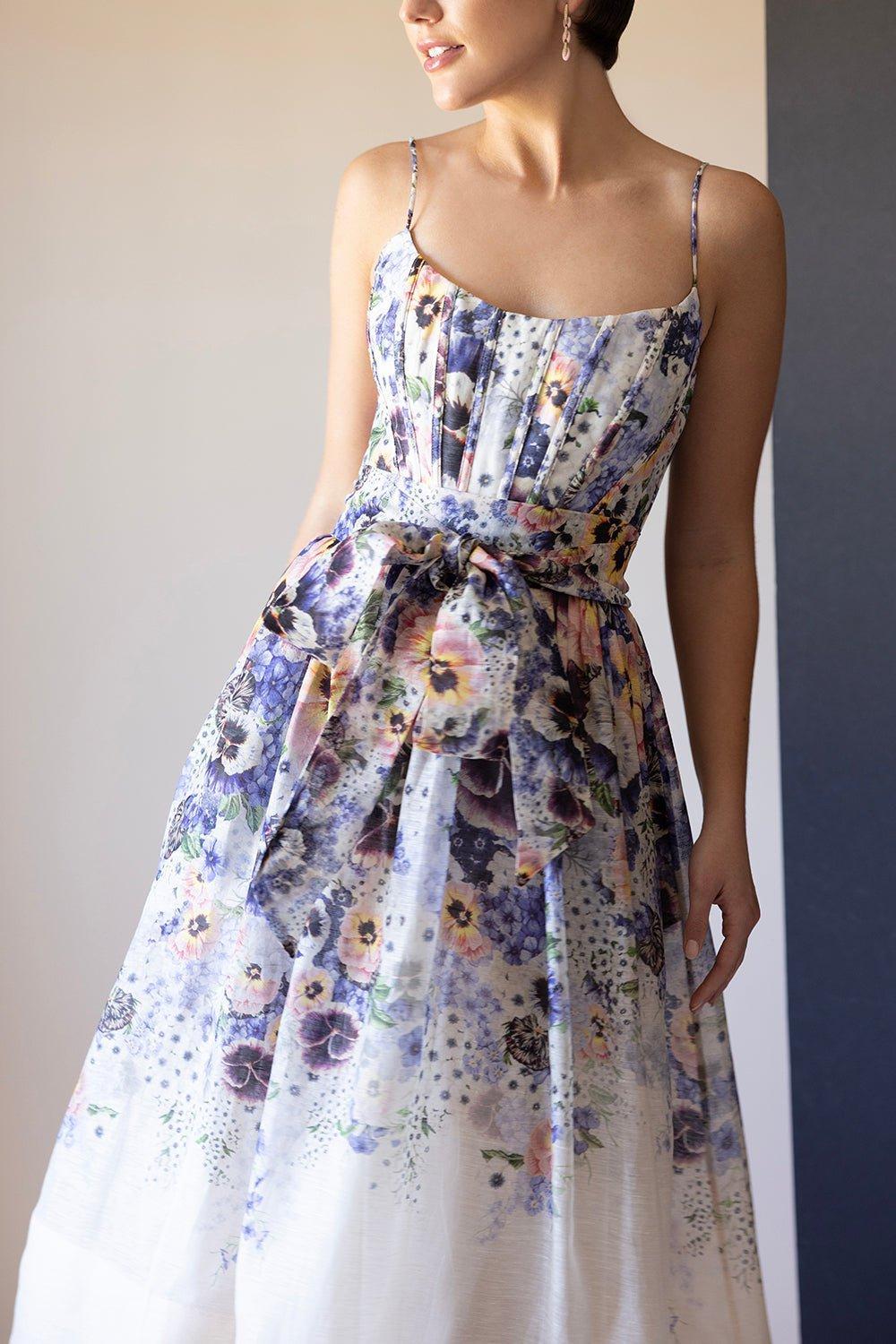 ZIMMERMANN-Tama Midi Dress-