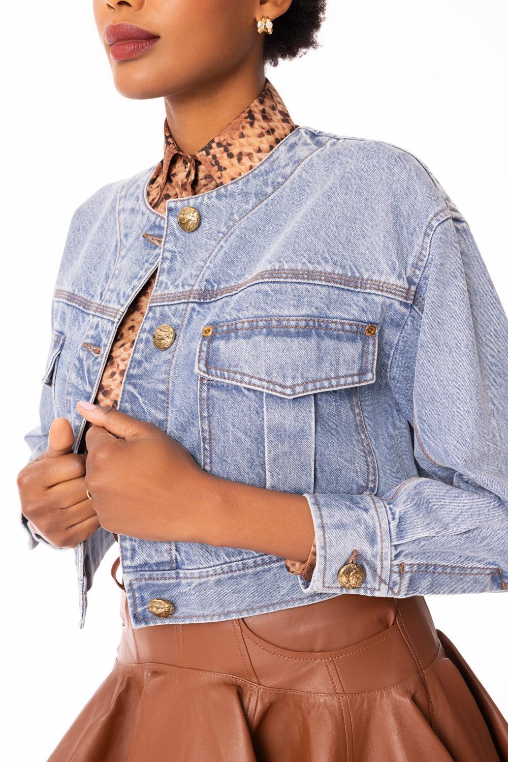Denim Cropped Jacket-DAWNBLUE-0-CLOTHINGJACKETDENIM-ZIMMERMANN