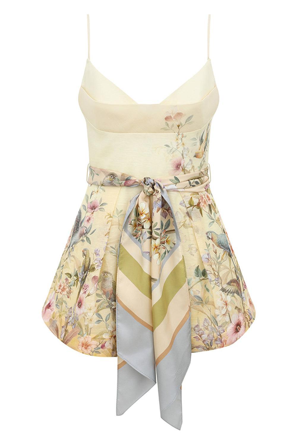 Rebellion Fitted Playsuit-LEMNAVRY-0-CLOTHINGPANTJUMPSUIT-ZIMMERMANN