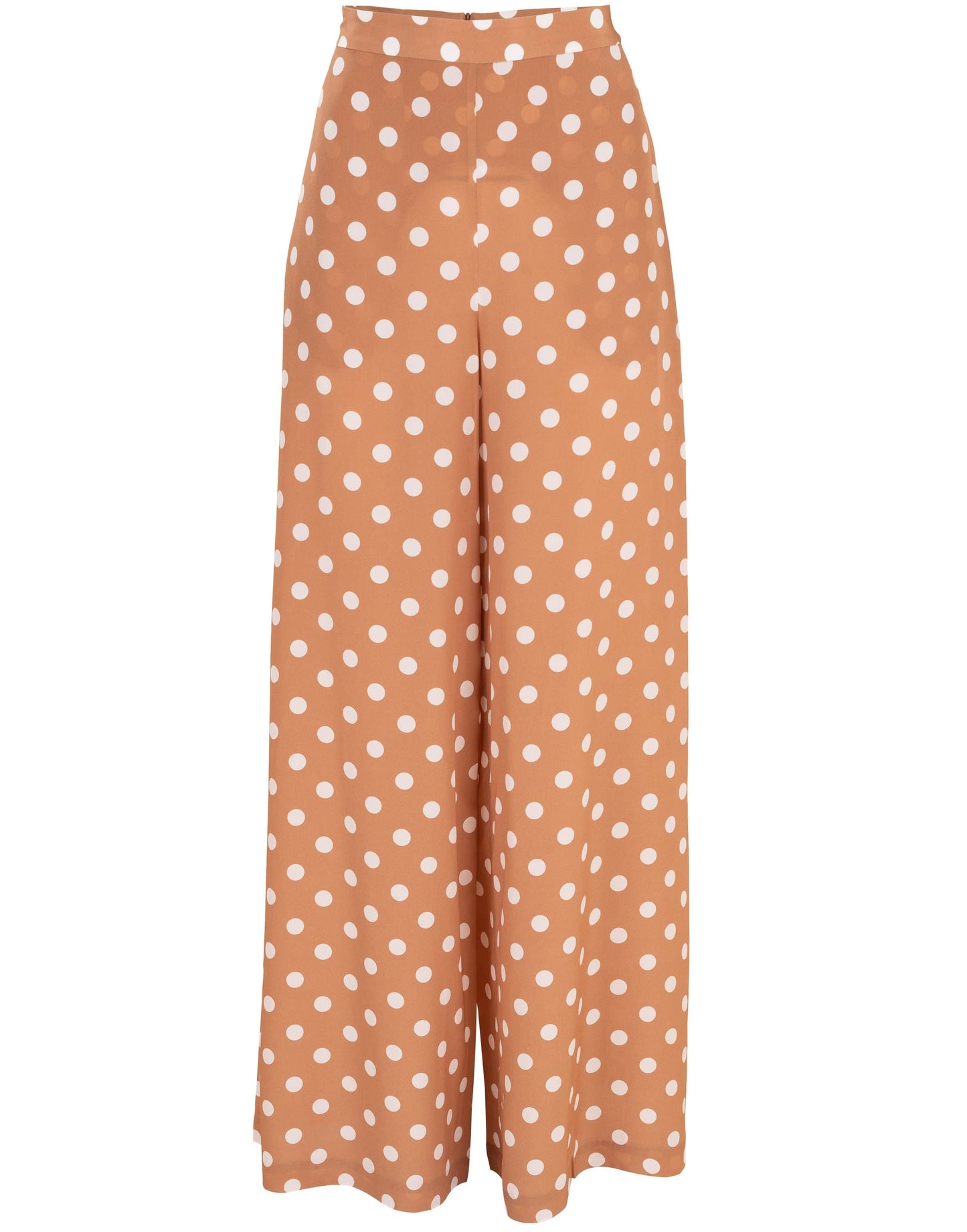 ZIMMERMANN-Polka Dot Silk Wide Leg Pant-