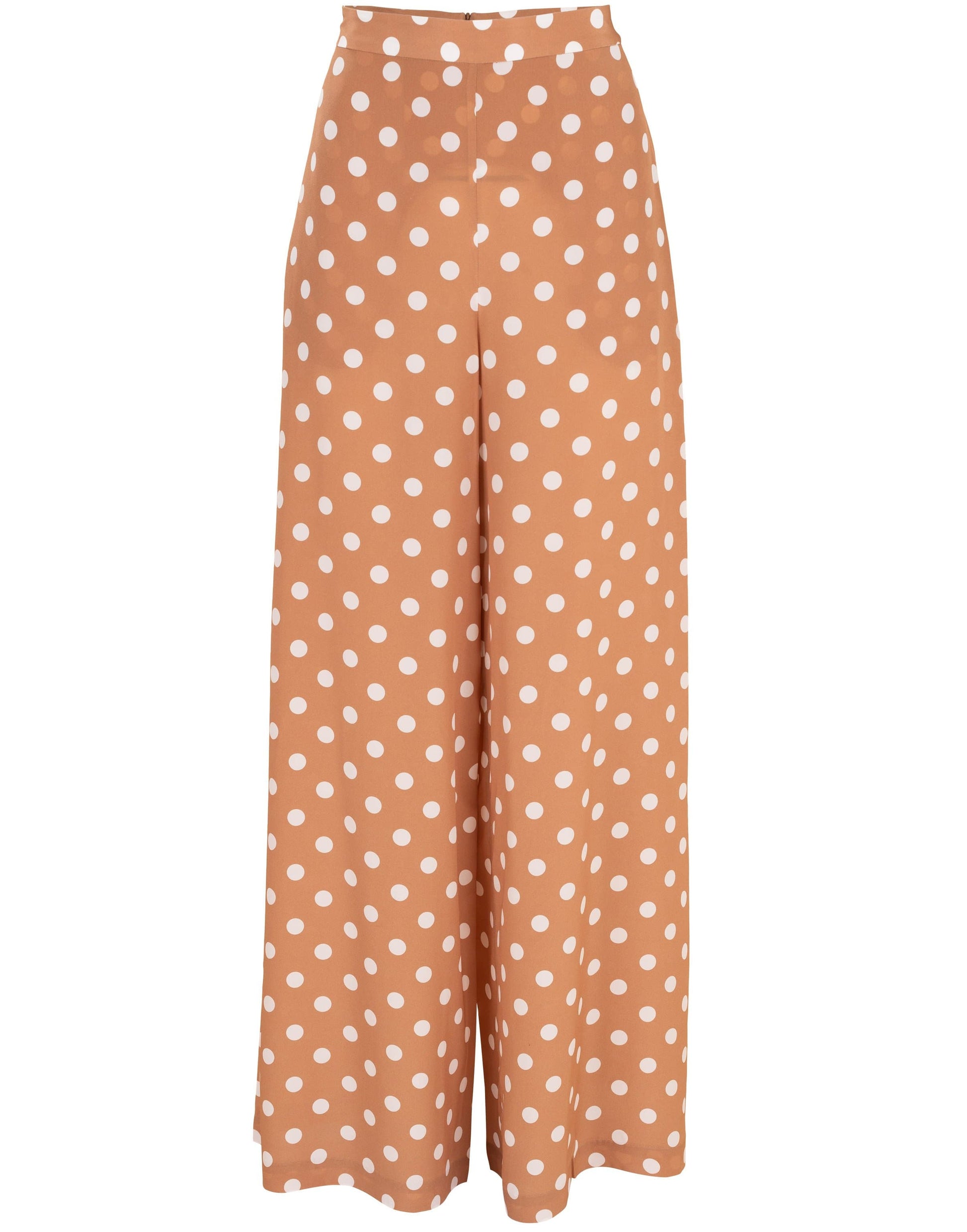ZIMMERMANN-Polka Dot Silk Wide Leg Pant-