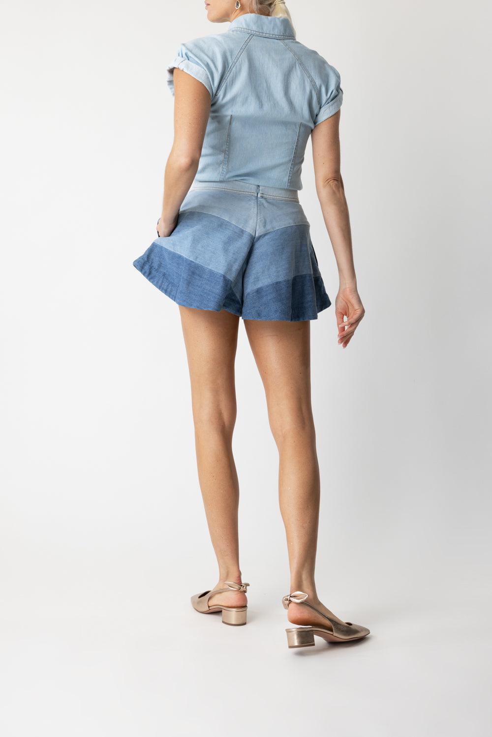 Tallow Shorts-CHEVRON-0-CLOTHINGPANTSHORT-ZIMMERMANN