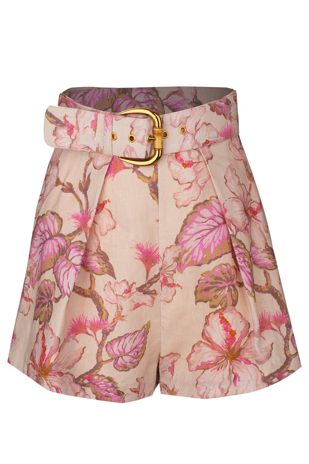 ZIMMERMANN-Matchmaker Tuck Short - Coral Hibiscus-
