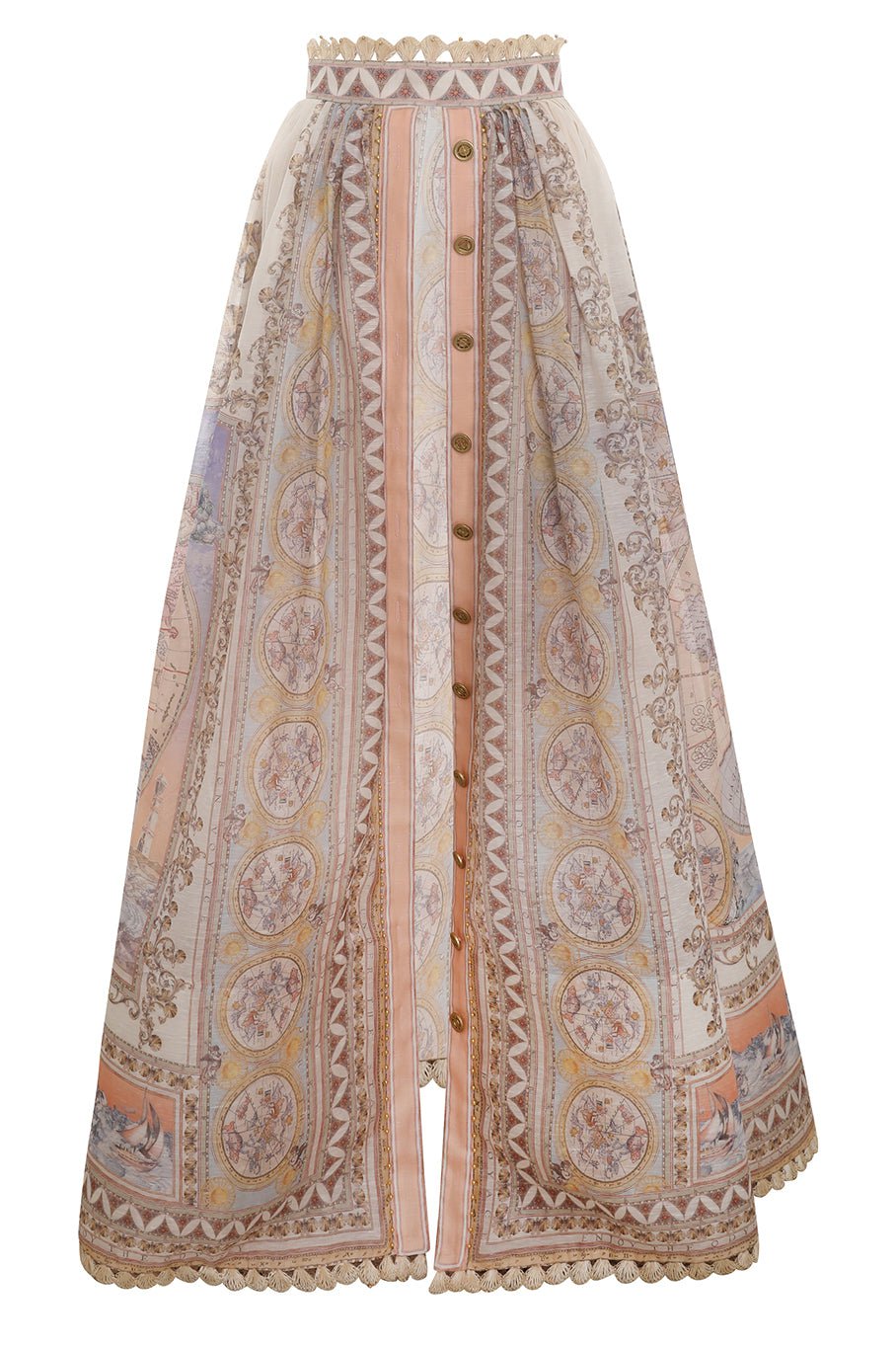 ZIMMERMANN-High Tide Maxi Skirt - Odyssey-
