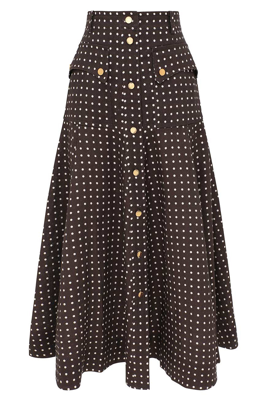 Cargo Midi Skirt-BROWN-1-CLOTHINGSKIRTMIDI-ZIMMERMANN
