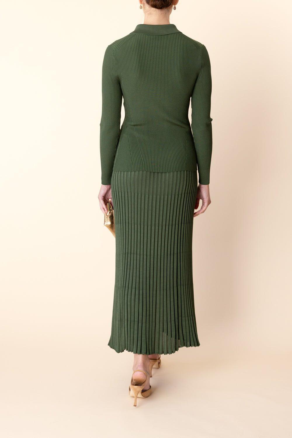 ZIMMERMANN-Pleated Midi Skirt-