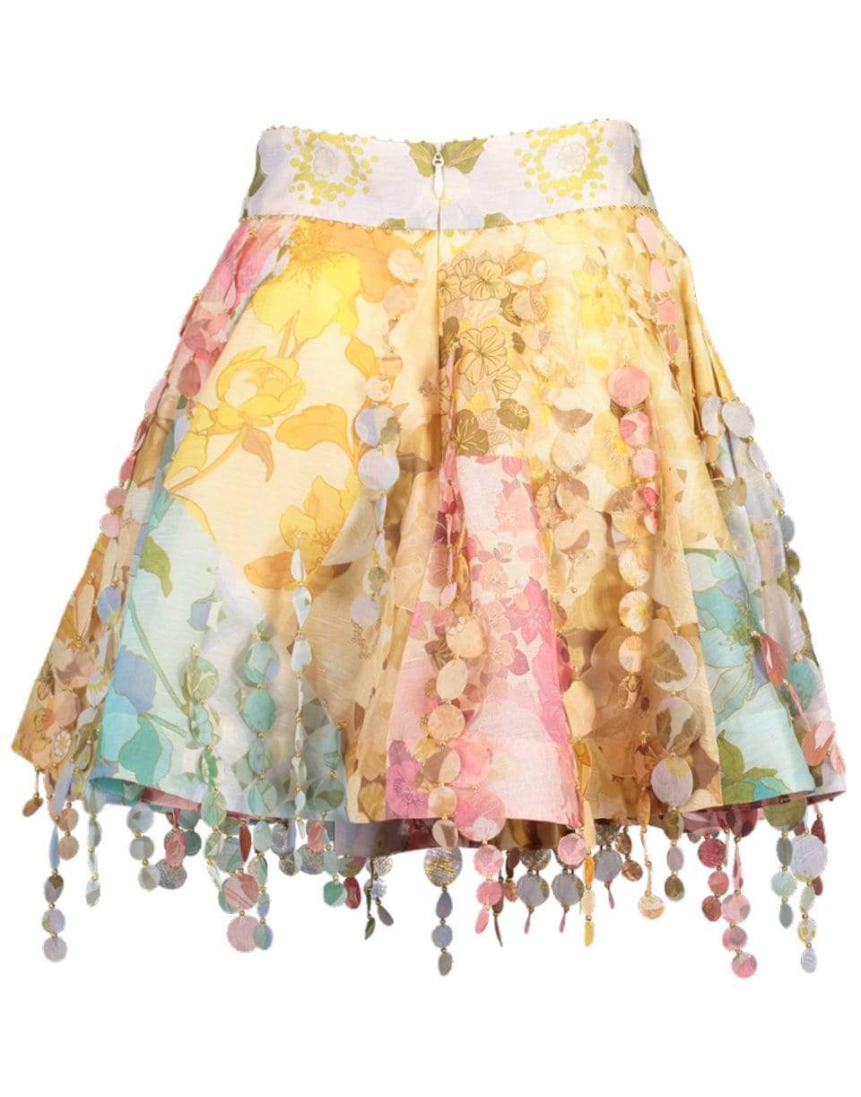 ZIMMERMANN-Tempo Patch Mini Skirt-MIX PRINT