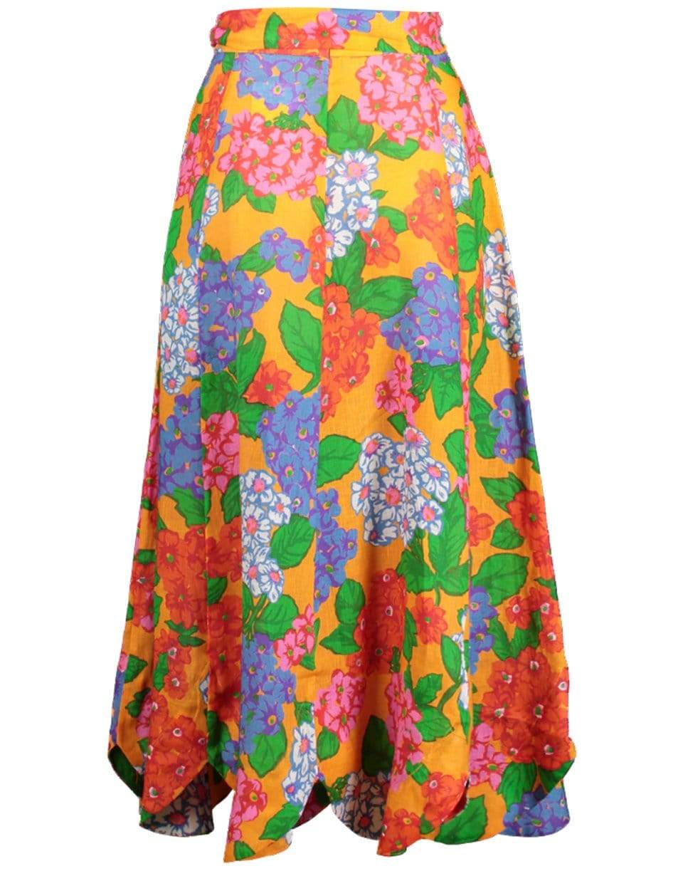 ZIMMERMANN-Riders Scallop Hem Skirt-