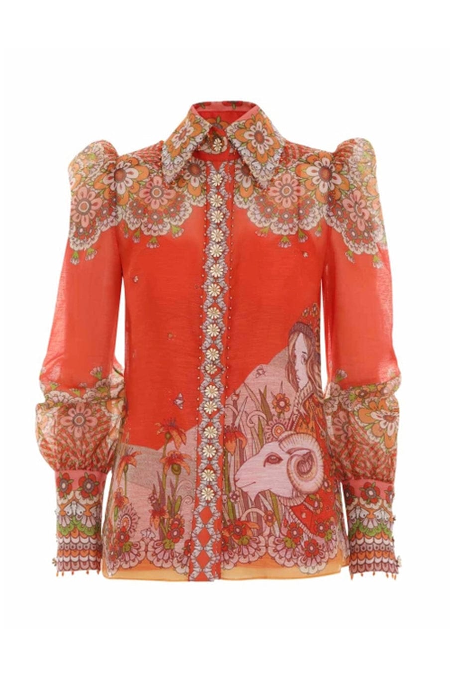 ZIMMERMANN-Kaleidoscope Zodiac Body Shirt-
